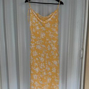 Abercrombie & Fitch Yellow Midi Dress